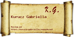 Kurucz Gabriella névjegykártya
